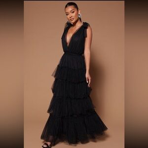 Nya Tulle Maxi Dress